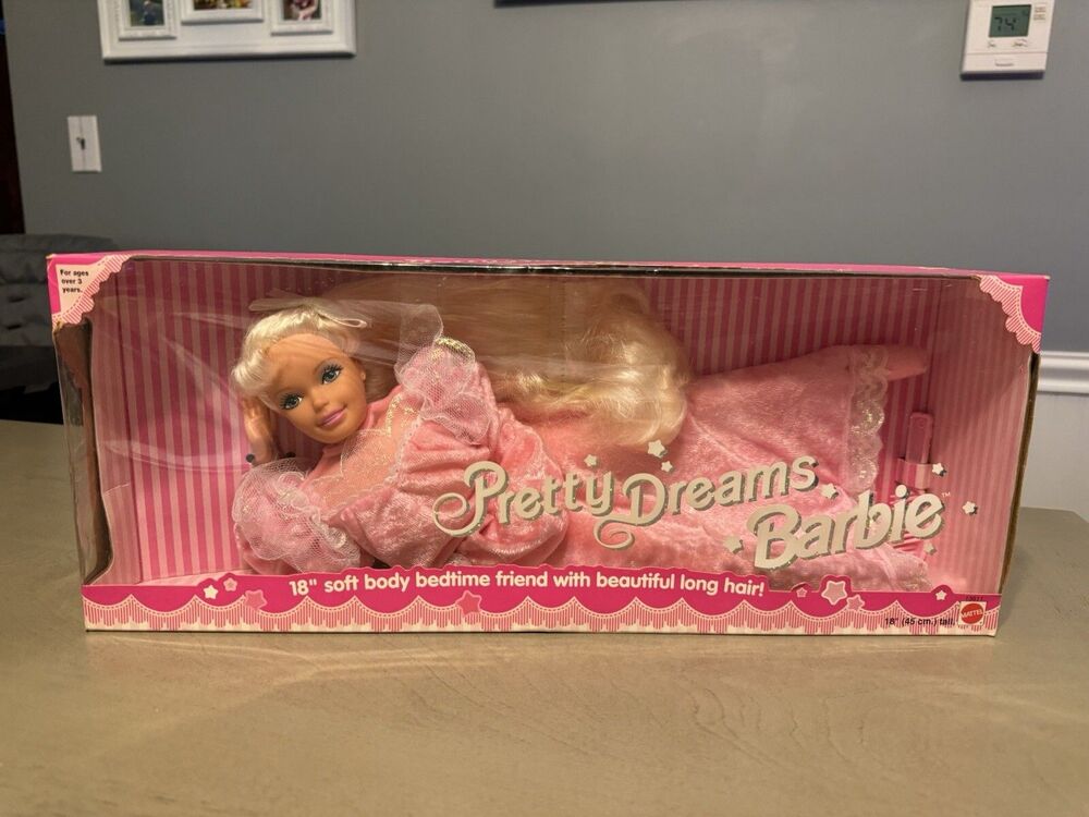 BARBIE "PRETTY DREAMS" Soft Body 18” NRFB 1995